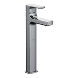 Moen Rizon Single Handle High Arc Vessel Single Hole Bathroom Sink Faucet, WaterSense Certified, Chrome
