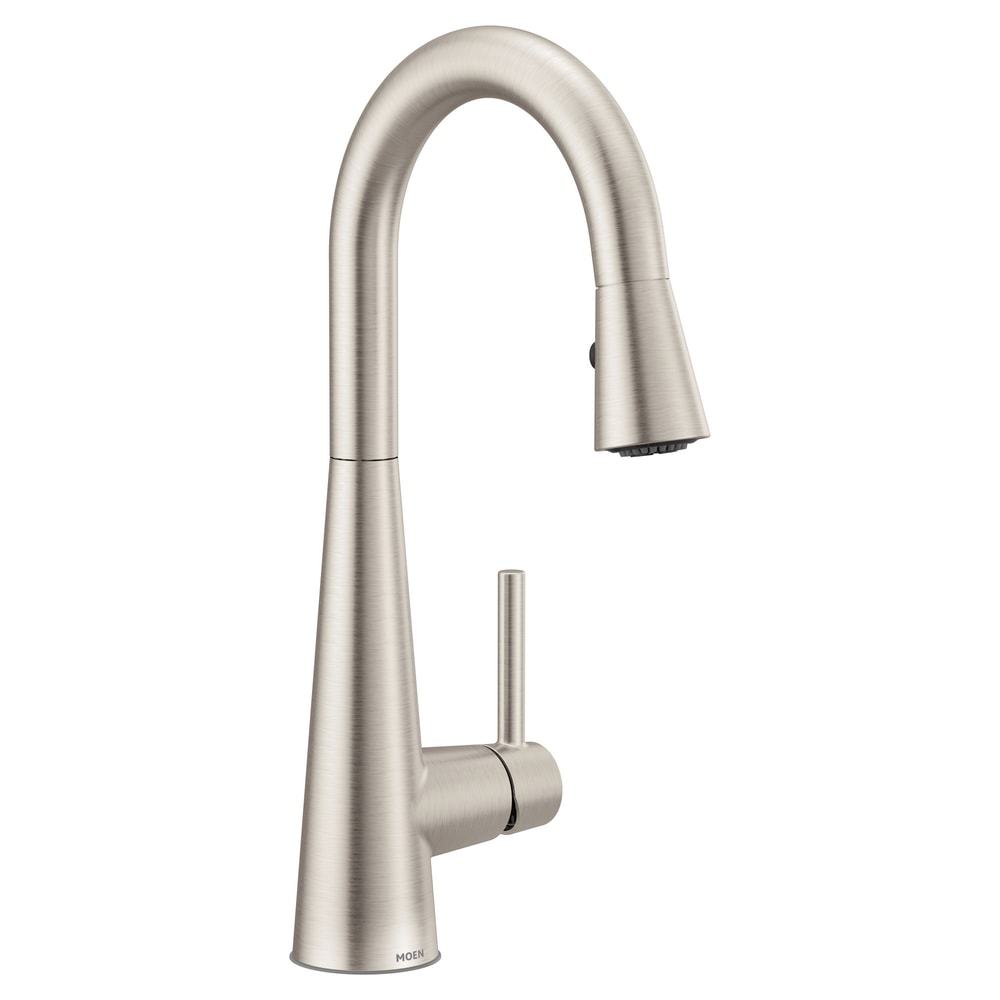 Moen Sleek Single Handle High Arc Pull Down Spot-Resist Kitchen Faucet, Stainless Steel
