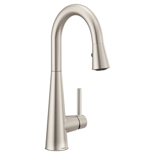 Moen Sleek Single Handle High Arc Pull Down Spot-Resist Kitchen Faucet, Stainless Steel