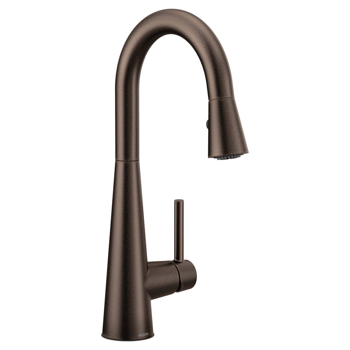 Moen Sleek Single Handle High Arc Pull Down Sprayer Kitchen Faucet, Oil Rubbed Bronze