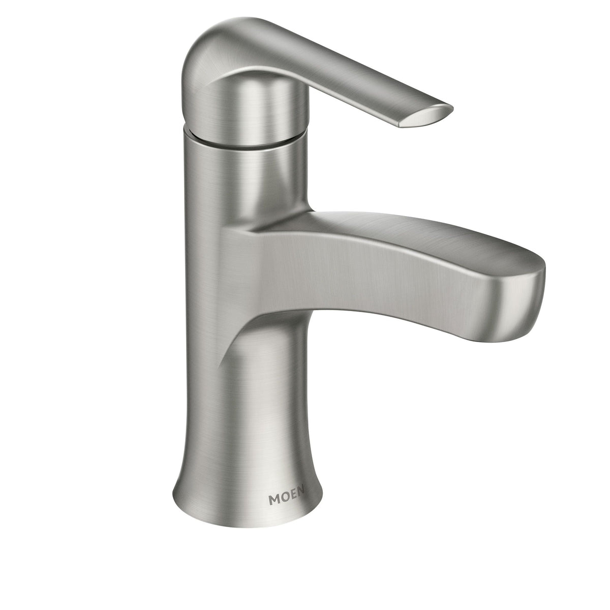 Moen Tilson Single-Handle Brushed Nickel Bathroom Lavatory/Bathroom Sink Faucet with Spot Resist