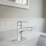 Moen Tilson Single-Handle Chrome Bathroom Lavatory/Bathroom Sink Faucet image 4