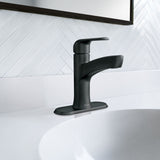 Moen Tilson Single-Handle Matte Black Bathroom Lavatory/Bathroom Sink Faucet image 7