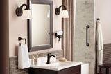 Moen Voss Double Handle High Arc Single Hole Bathroom Sink Faucet, WaterSense Certified, Oil Rubbed Bronze image 3