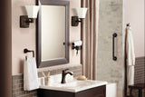 Moen Voss Double Handle High Arc Single Hole Bathroom Sink Faucet, WaterSense Certified, Oil Rubbed Bronze image 4