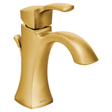 Moen Voss Single Handle High Arc Bathroom Sink Faucet, Brushed Gold image 2
