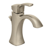 Moen Voss Single Handle High Arc Single Hole Bathroom Sink Faucet, Brushed Nickel