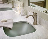 Moen Voss Single Handle High Arc Single Hole Bathroom Sink Faucet, Brushed Nickel image 8