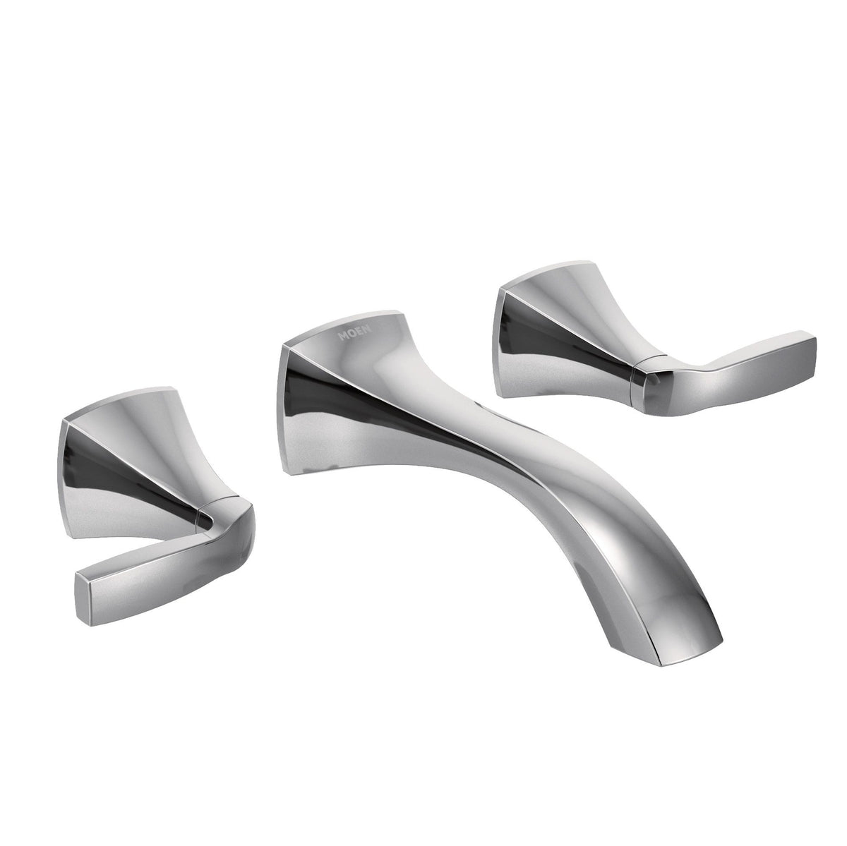 Moen Voss Two-Handle Wall Mount Bathroom Faucet Trim Kit (Valve Required), Chrome