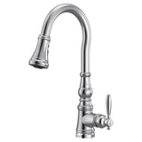 Moen Weymouth Single Handle High Arc Pull Down Sprayer Kitchen Faucet with Power Clean, Chrome