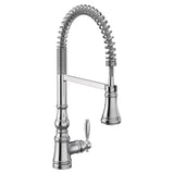 Moen Weymouth Single Handle Pull Down Sprayer Kitchen Faucet with Power Clean, Chrome