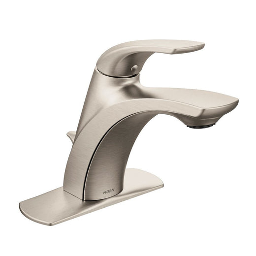 Moen Zarina Single Handle Bathroom Faucet, Spot Resist Brushed Nickel