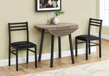 Monarch Specialties Dining Set, Taupe, 3-pc image 6