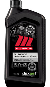 MotoMaster 0W20 Synthetic Engine/Motor Oil, 946-mL