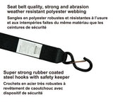 MotoMaster 1,000-lb Marine Gunwale Strap, Fully Adjustable, 2-in x 16-ft image 3