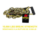 MotoMaster 10,000-lb Commercial Ratchet Tie Down Strap, with 18-in Chain, 2-in x 27-ft image 4