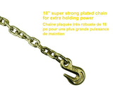 MotoMaster 10,000-lb Commercial Ratchet Tie Down Strap, with 18-in Chain, 2-in x 27-ft image 5