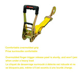 MotoMaster 10,000-lb Commercial Ratchet Tie Down Straps, with Snap Hook, 2-in x 8-ft image 5