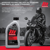 MotoMaster 10W40 4-Stroke Motorcycle Oil, 946-mL image 3