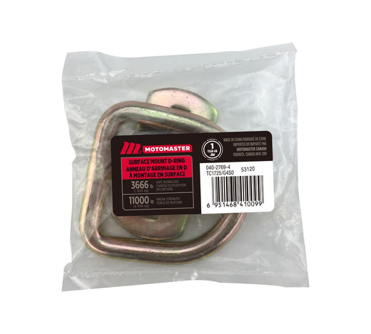 MotoMaster 11,000-lb Medium Duty D-Ring, Surface Mountable