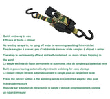 MotoMaster 1,200-lb Retractable Camo Ratchet Tie Down Straps, 1-in x 10-ft, 2-pk image 4