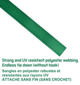 MotoMaster 1,500-lb Endless Padded Ratchet Tie Down Strap, Weatherproof, 1-in x 14-ft image 6