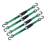 MotoMaster 1,500-lb Padded Ratchet Tie Down Straps, 1-in x 14-ft, 4-pk image 7