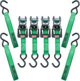 MotoMaster 1,500-lb Ratchet Tie-Down Straps, with Padded Handle, 1-in x 14-ft, (2.5 cm x 4.3 m), 4-pk image 3