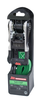 MotoMaster 1,500-lb Ratchet Tie Down Straps, with Padded Handle, 1-in x 14-ft image 2