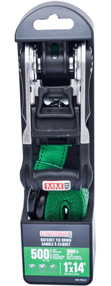 MotoMaster 1,500-lb Ratchet Tie Down Straps, with Padded Handle, 1-in x 14-ft image 3