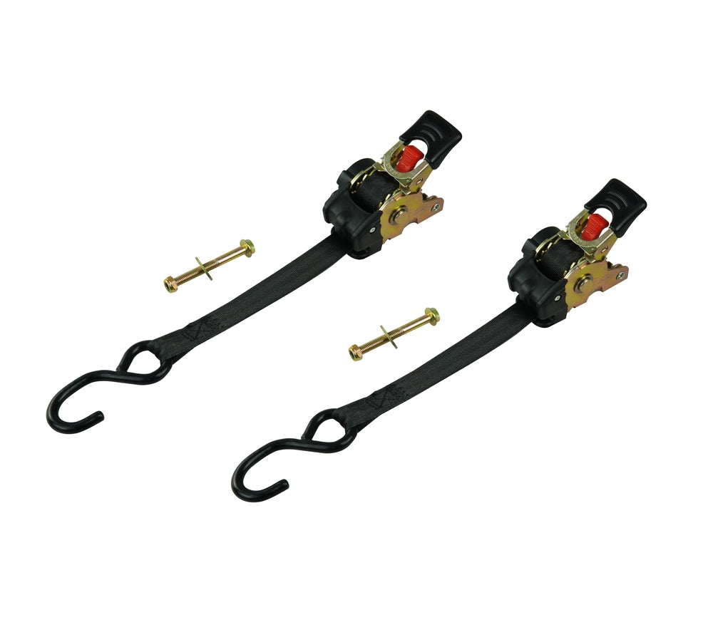MotoMaster 1,500-lb Retractable Transom Tie Down Strap, 1-in x 6-ft (2.54 cm x 1.8 m), 2-pk