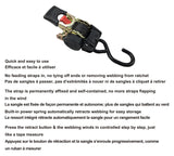 MotoMaster 1,500-lb Retractable Transom Tie Down Strap, 1-in x 6-ft (2.54 cm x 1.8 m), 2-pk image 4