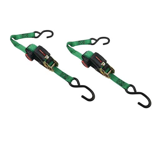 MotoMaster 1,500-lb Rocker Ratchet Tie Down, 1-in x 15-ft, 2-pk