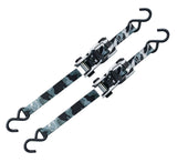 MotoMaster 1,500-lb Snow Camo Ratchet Tie Down, 1-in x 10-ft, 2-pk image 2
