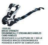 MotoMaster 1,500-lb Snow Camo Ratchet Tie Down, 1-in x 10-ft, 2-pk image 5