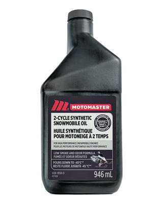MotoMaster 2-Cycle Synthetic Snowmobile Oil, 946 mL