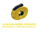MotoMaster 22,500-lb Recovery Strap with Loop Ends, 3-in x 30-ft image 3