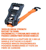 MotoMaster 3,000-lb Heavy Duty Ratchet Tie Down Strap, 1.25-in x 14-ft, 4-pk image 4