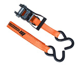 MotoMaster 3,000-lb Heavy Duty Ratchet Tie Down Strap, Non-Padded, 1-in x 10-ft, 2-pk image 2