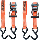 MotoMaster 3,000-lb Heavy Duty Ratchet Tie Down Strap, Non-Padded, 1-in x 10-ft, 2-pk image 3