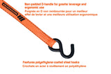 MotoMaster 3,000-lb Heavy Duty Ratchet Tie Down Strap, Non-Padded, 1-in x 10-ft, 2-pk image 7