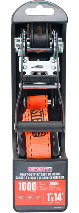 MotoMaster 3,000-lb Heavy Duty Ratchet Tie Down Strap, Non-Padded, 1-in x 14-ft image 4