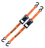 MotoMaster 3,000-lb Heavy-Duty Ratchet Tie Down Straps, with Power Grip Padded Handles, 1.25-in x 10-ft, 2-pk