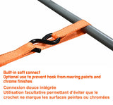 MotoMaster 3,000-lb Heavy-Duty Ratchet Tie Down Straps, with Power Grip Padded Handles, 1.25-in x 10-ft, 2-pk image 4