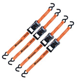 MotoMaster 3,000-lb Heavy Duty Ratchet Tie Down, with Padded D-Handle, 1.25-in x 14-ft, 4-pk image 4