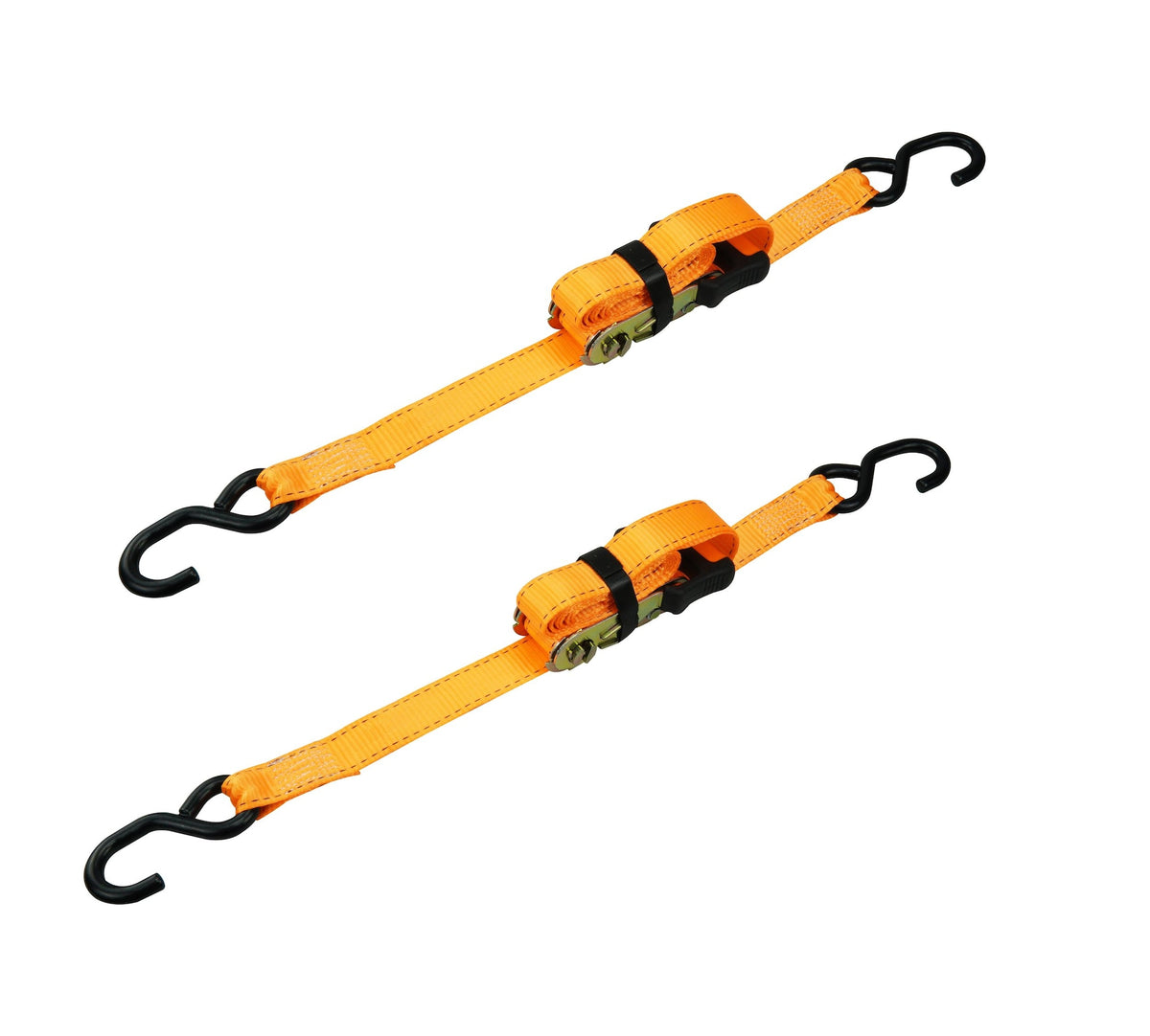 MotoMaster 3,000-lb Heavy-Duty Sliding Ratchet Tie Down Straps, 1.25-in x 8-ft, 2-pk