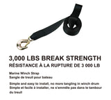 MotoMaster 3,000-lb Marine Winch Strap, 2-in x 20-ft image 2