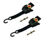 MotoMaster 3,300-lb Retractable Transom Tie Down Strap, 2-in x 43-in, 2-pk