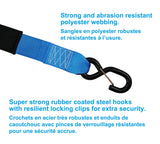 MotoMaster 3,600-lb Heavy Duty Ratchet Tie Down Strap, Assorted Sizes, 4-pk image 3