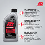 MotoMaster 4-Stroke Premium ATV/UTV Engine Oil 10W40, 946-mL image 5
